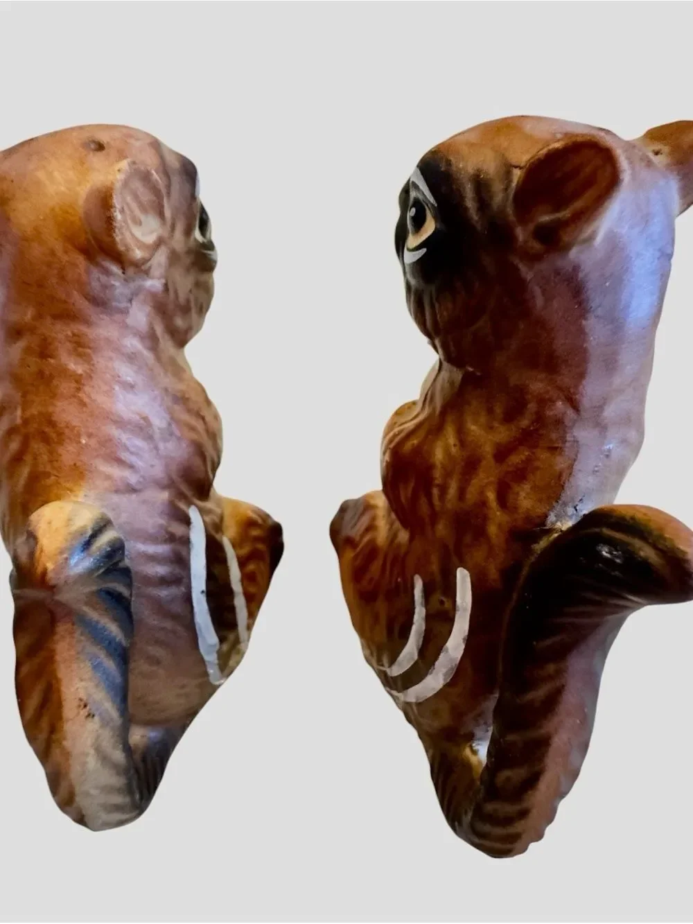 Set of Vintage Ceramic Chipmunk Salt and Pepper Shakers Japan
